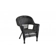 Black Wicker Chair - Set of 4