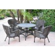 5pc Windsor Espresso Wicker Dining Set Without Cushion
