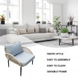 3PC ROPE WICKER CUSH CHAT SET GREY