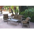 Meredith 4 Peces Conversation Set with 2 Inch Brown Cushion