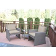 Mirabelle 3 Pieces Bistro Set with 2 Inch Tan Cushion