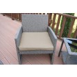 Mirabelle 3 Pieces Bistro Set with 2 Inch Tan Cushion