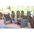 Mirabelle 3 Pieces Bistro Set with 2 Inch Brown Cushion