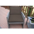 Mirabelle 3 Pieces Bistro Set with 2 Inch Brown Cushion