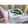 Mirabelle 3 Pieces Bistro Set with 2 Inch Brown Cushion