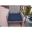 Mirabelle 3 Pieces Bistro Set with 2 Inch Midnight Blue Cushion