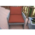 Mirabelle 3 Pieces Bistro Set with 2 Inch Brick Red Cushion