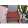 Mirabelle 3 Pieces Bistro Set with 2 Inch Brick Red Cushion