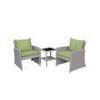 Mirabelle 3 Pieces Bistro Set with 2 Inch Sage Green Cushion