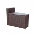 Resin Wicker Cartagena  Curved modular Sectional Storage Side Table
