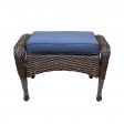 6pc Wicker Seating Set  with Midnight Blue Cushions